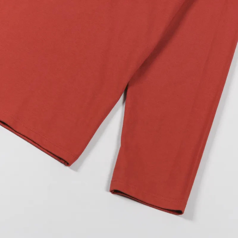 Armor Lux Heritage Pocket Long Sleeve T Shirt Auburn-4
