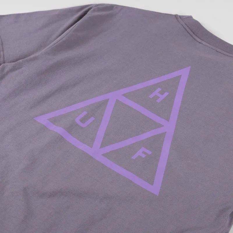 Huf Set Triple Triangle T Shirt Light Plum-4