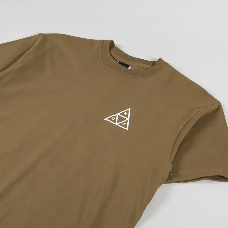 Huf Set Triple Triangle T Shirt Mud-3