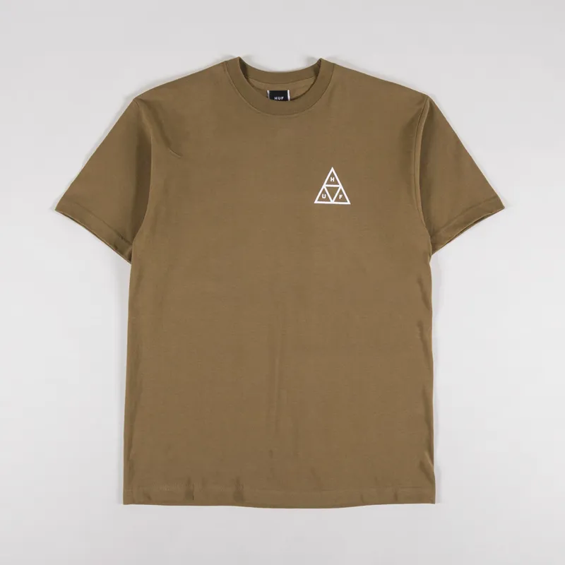 Huf Set Triple Triangle T Shirt Mud-1
