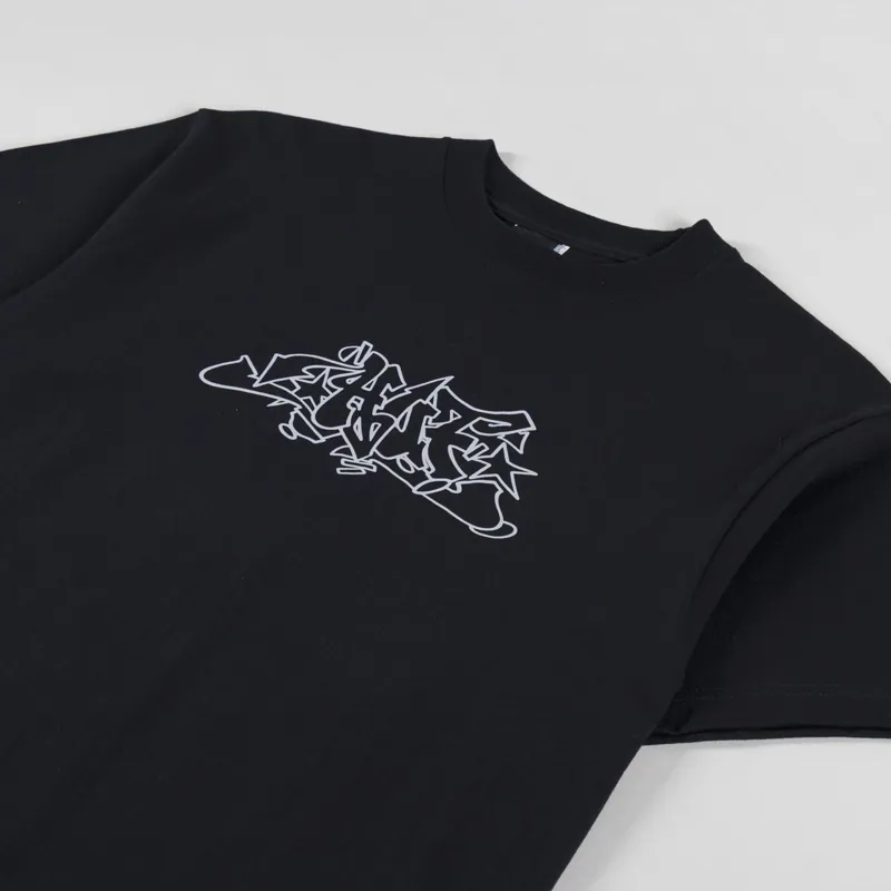 Huf Outlines T Shirt Black-1