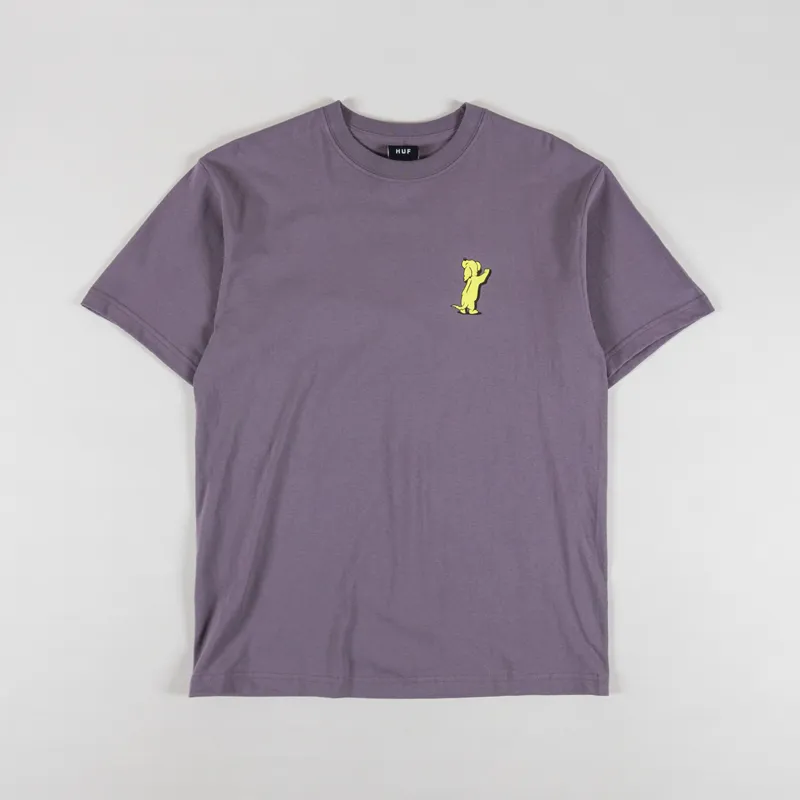 Huf Dog Sense T Shirt Light Plum-1