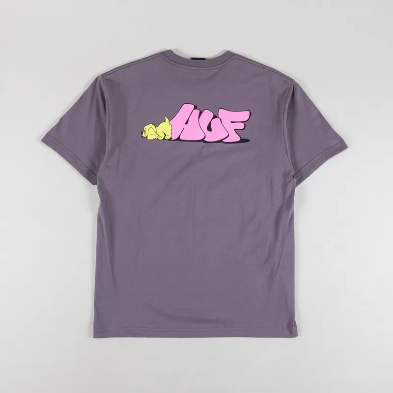 Huf Dog Sense T Shirt Light Plum