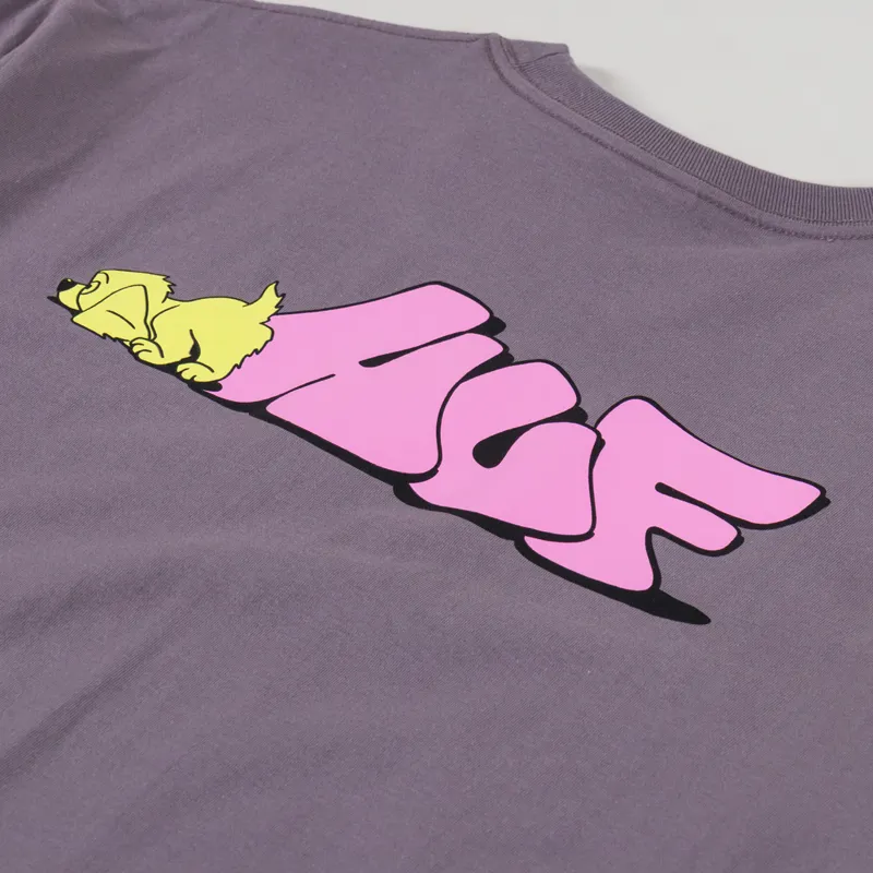 Huf Dog Sense T Shirt Light Plum-4