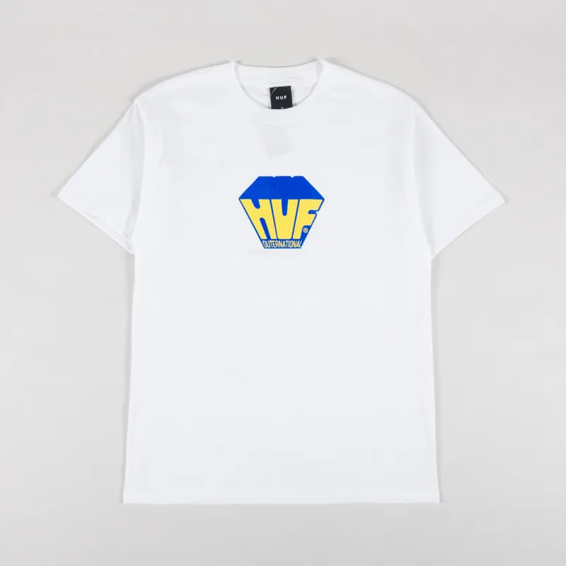 Huf Big Block T Shirt White