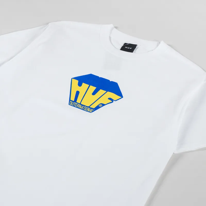 Huf Big Block T Shirt White-1
