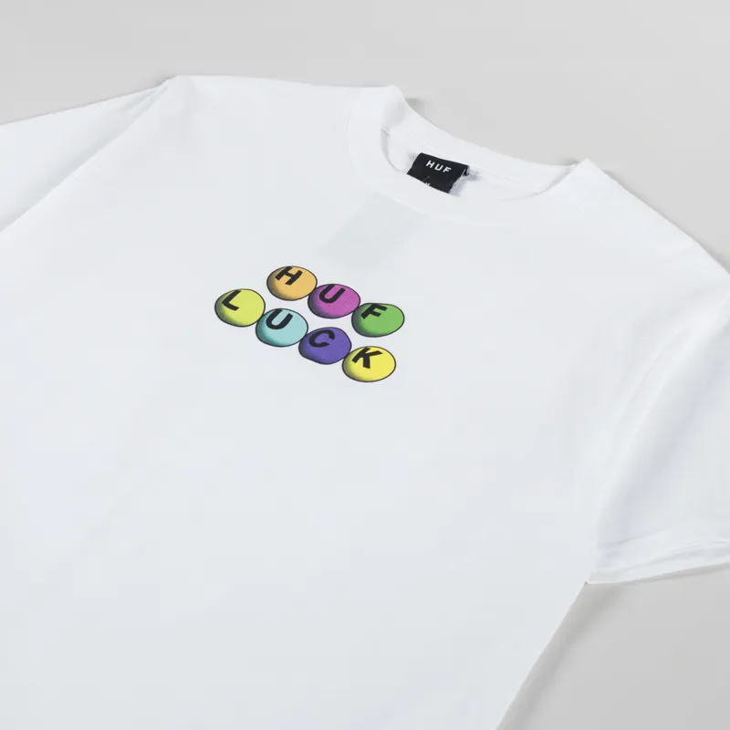 Huf Lucky T Shirt White-3