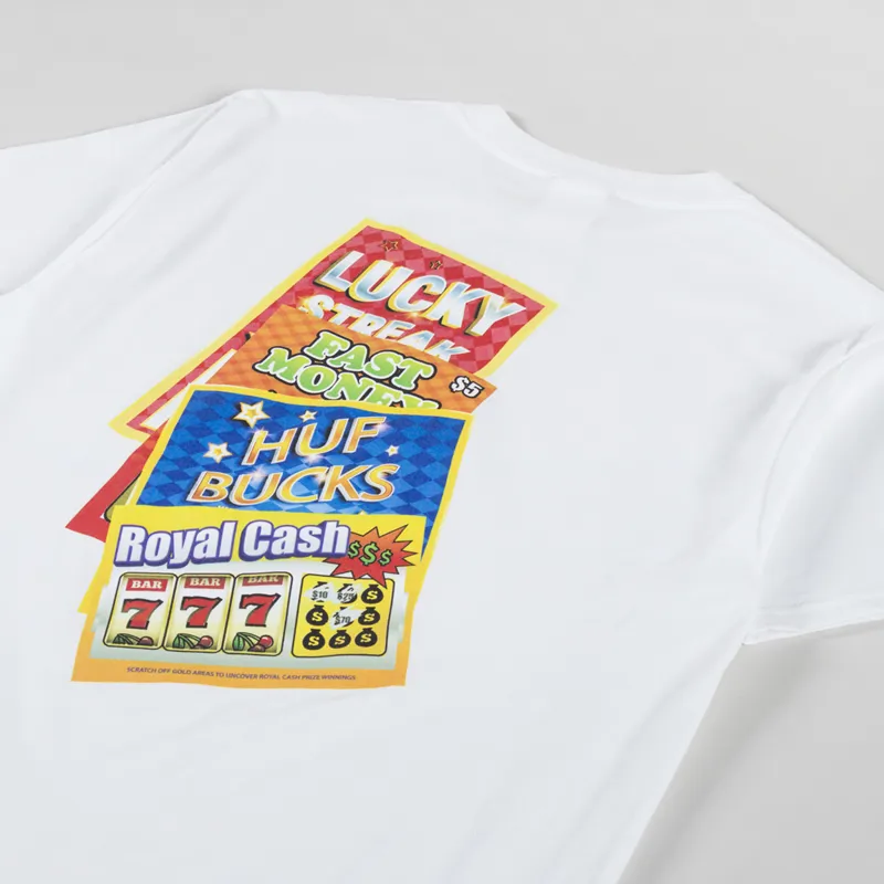 Huf Lucky T Shirt White-2