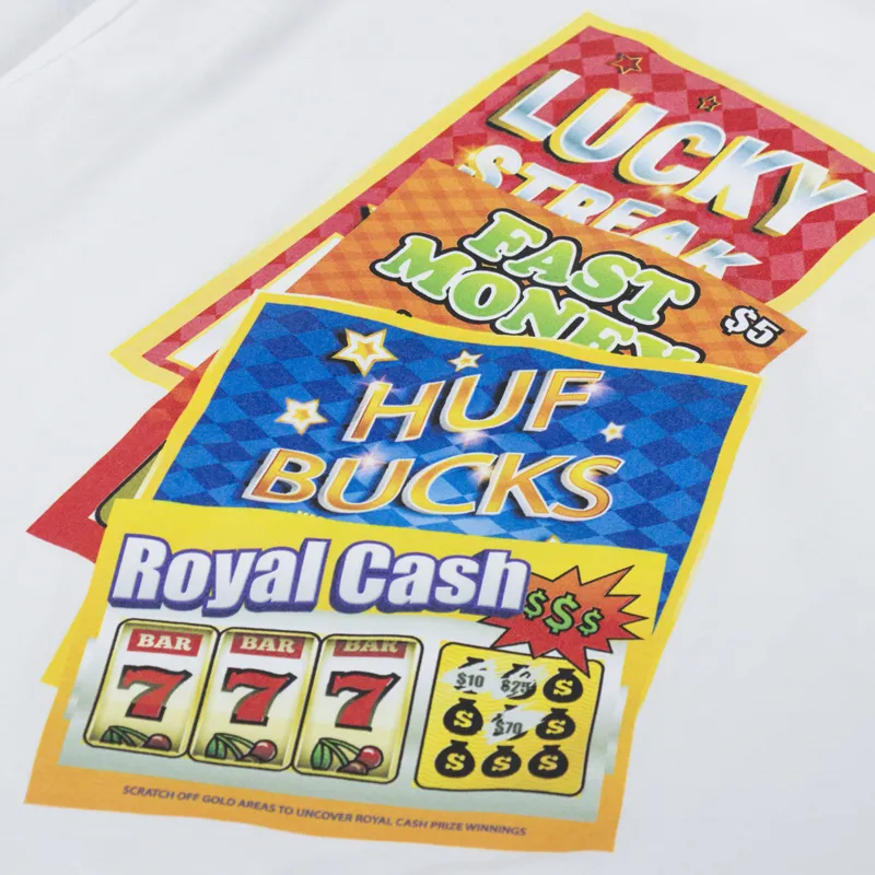 Huf Lucky T Shirt White-4