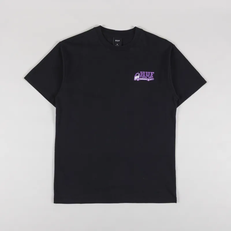 Huf Tool Inc T Shirt Washed Black