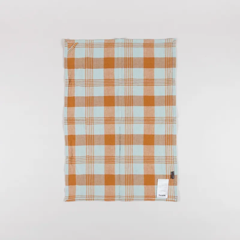 HKLIVING Vida Check Tea Towel Amber Blue-1