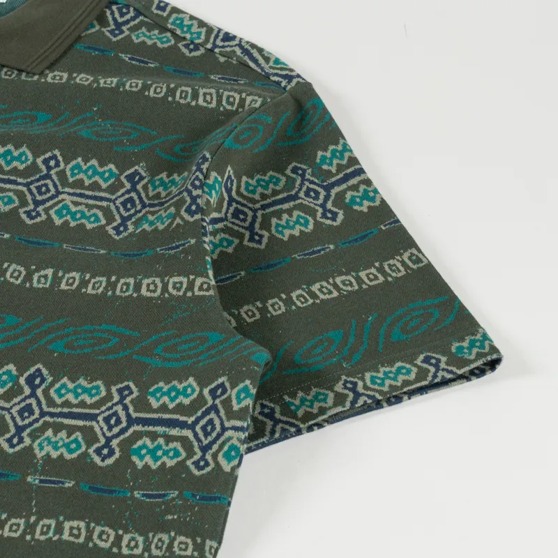 thisisneverthat Jungle Jacquard Zip Up Top Olive-6