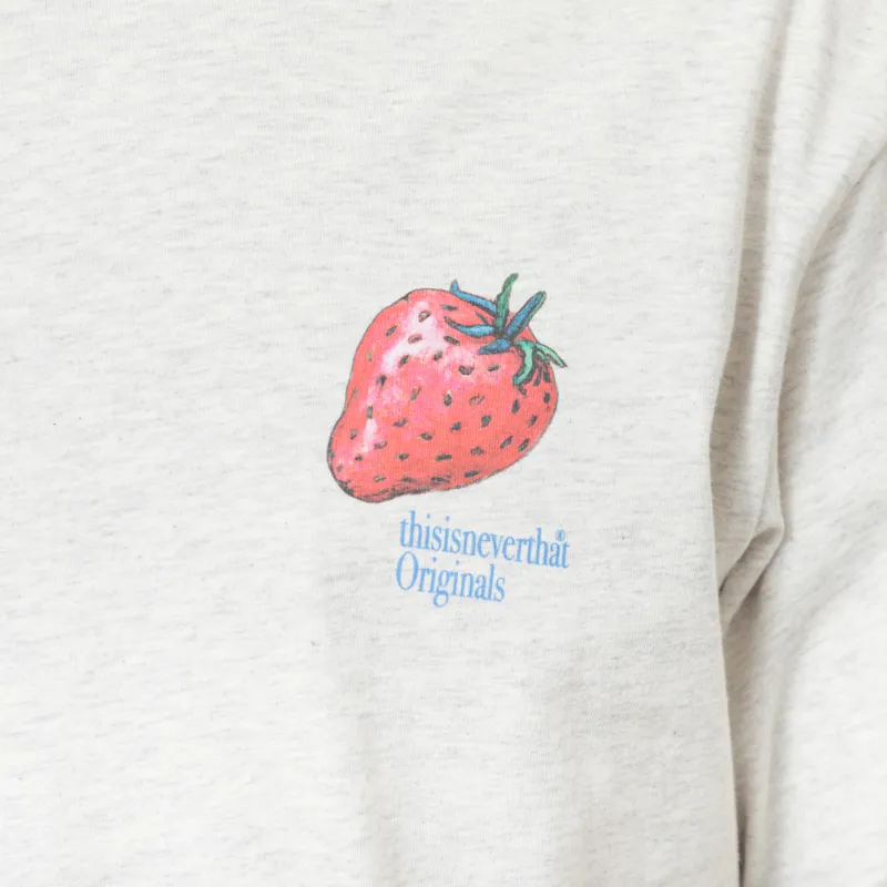 thisisneverthat Strawberry T Shirt Oatmeal-5