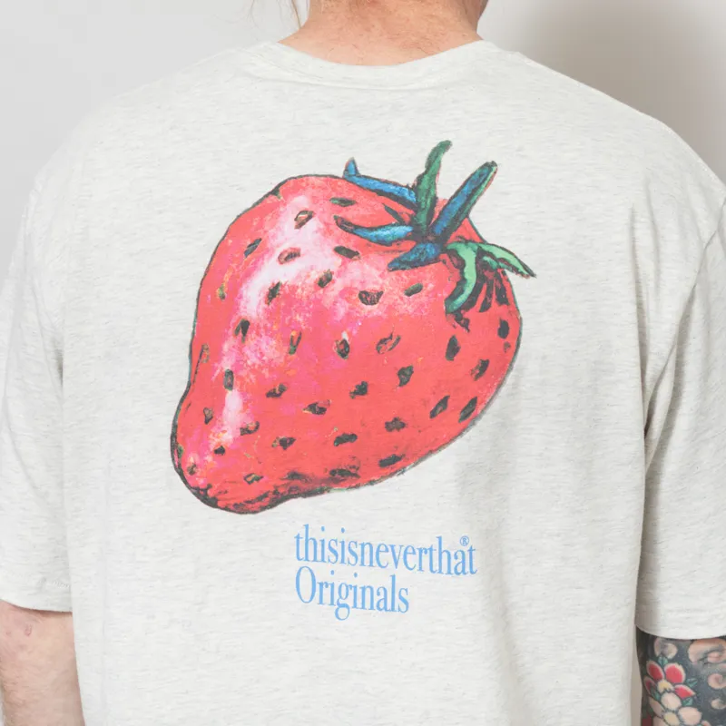 thisisneverthat Strawberry T Shirt Oatmeal-4