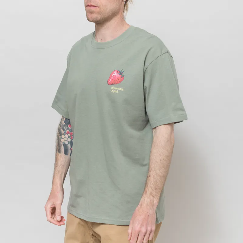 thisisneverthat Strawberry T Shirt Light Olive-1