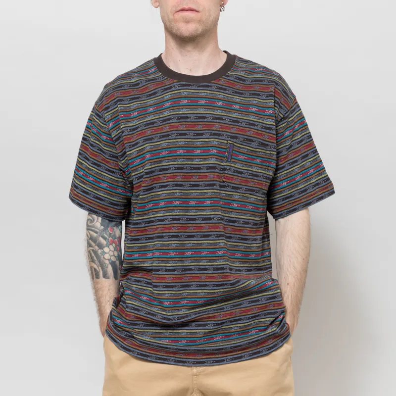 thisisneverthat BE Striped T Shirt Brown