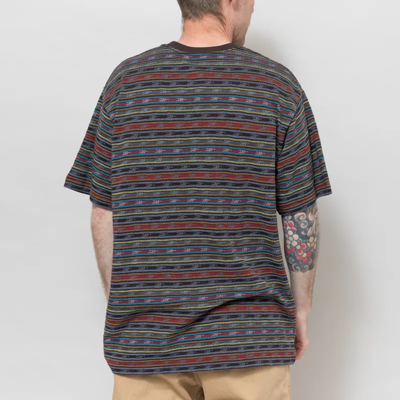 thisisneverthat BE Striped T Shirt Brown-2