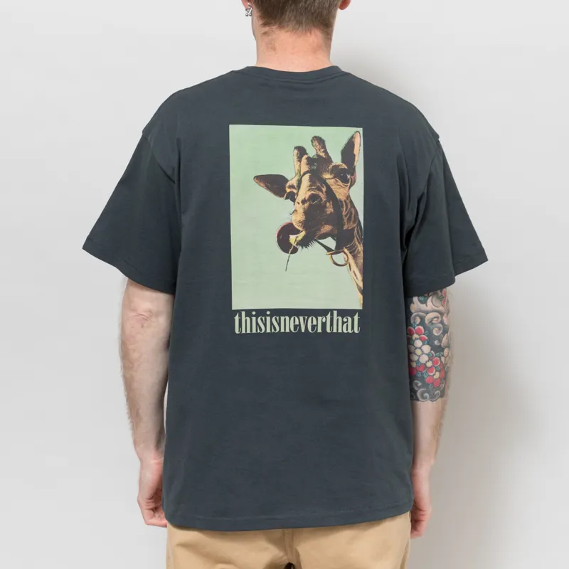 thisisneverthat Giraffe T Shirt Deep Forest