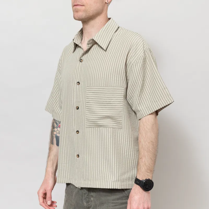CANDICE Taverna Short Sleeve Shirt Green-1