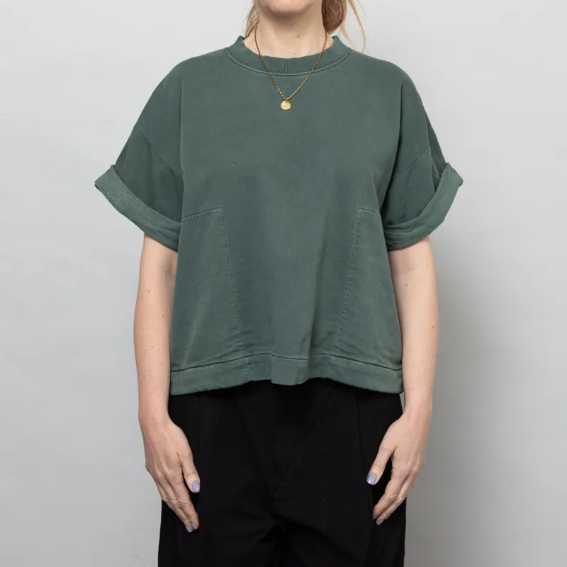 Girls Of Dust Womens Physical T Shirt Twill Jersey Forest Green