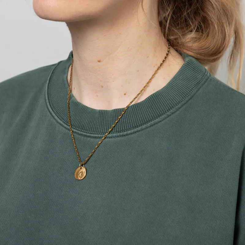 Girls Of Dust Womens Physical T Shirt Twill Jersey Forest Green-6