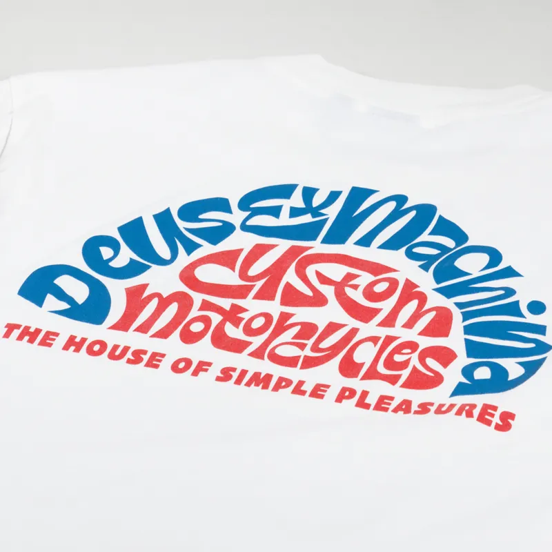 Deus Ex Machina Tables T Shirt Vintage White-2