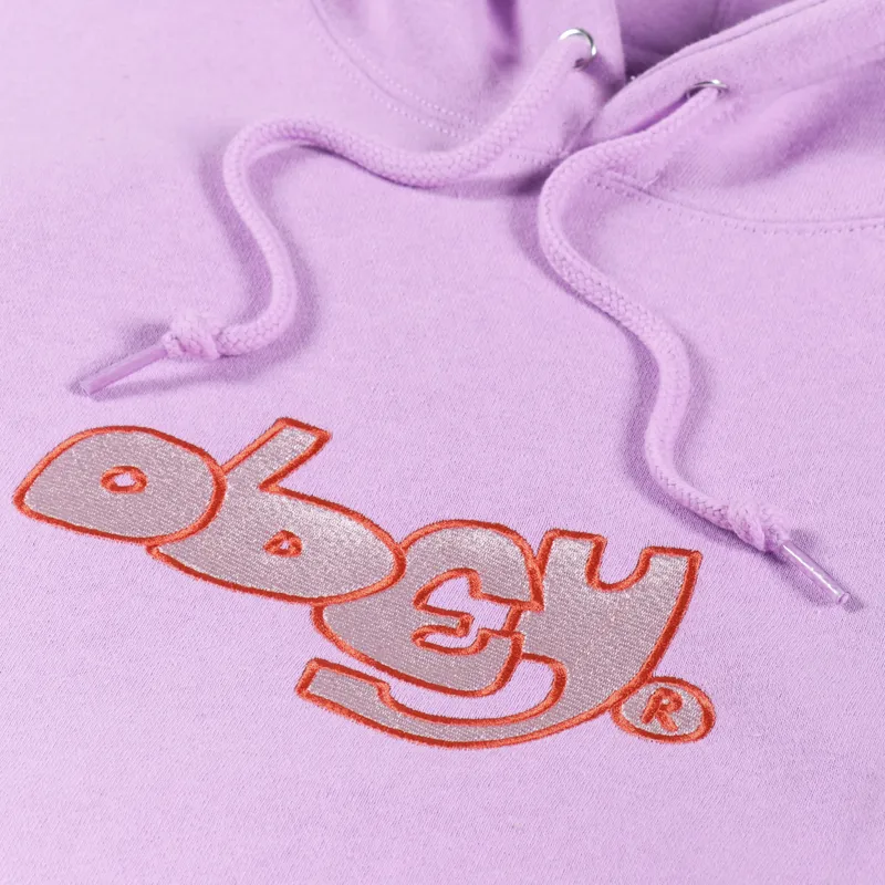 Obey Tag Hoodie Digital Lavender-4