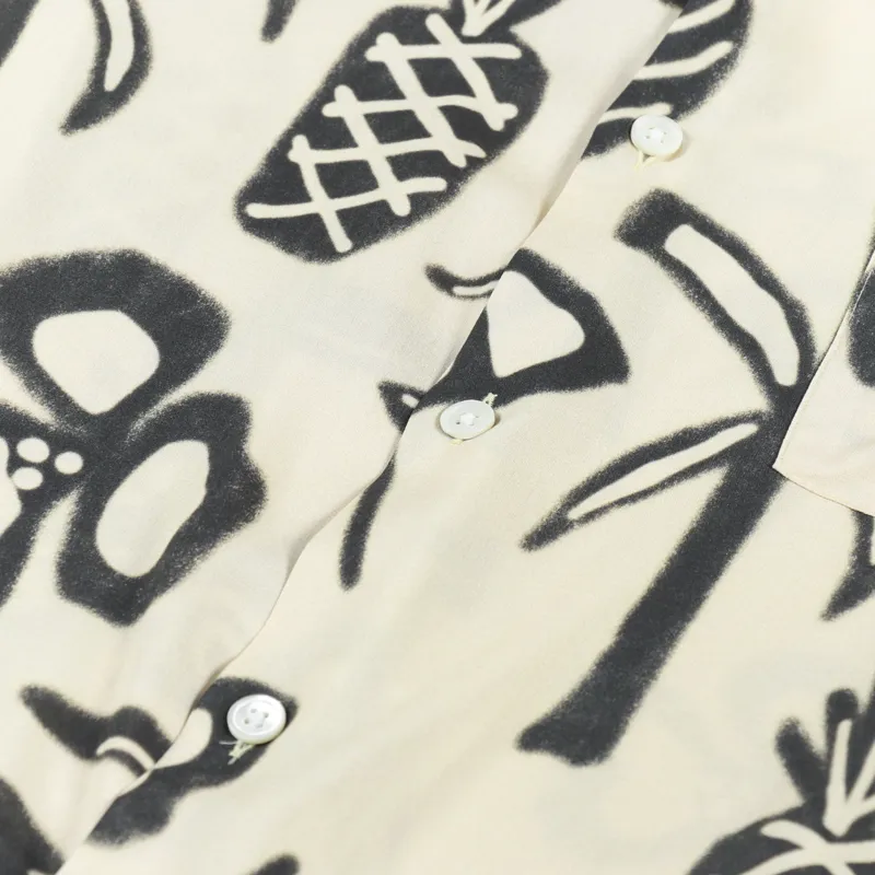 Portuguese Flannel Tag Shirt Off White-2