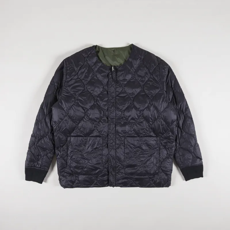 Taion x Beams Lights Reversible MA1 Inner Down Jacket Olive-4