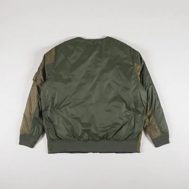 Taion x Beams Lights Reversible MA1 Inner Down Jacket Olive-2