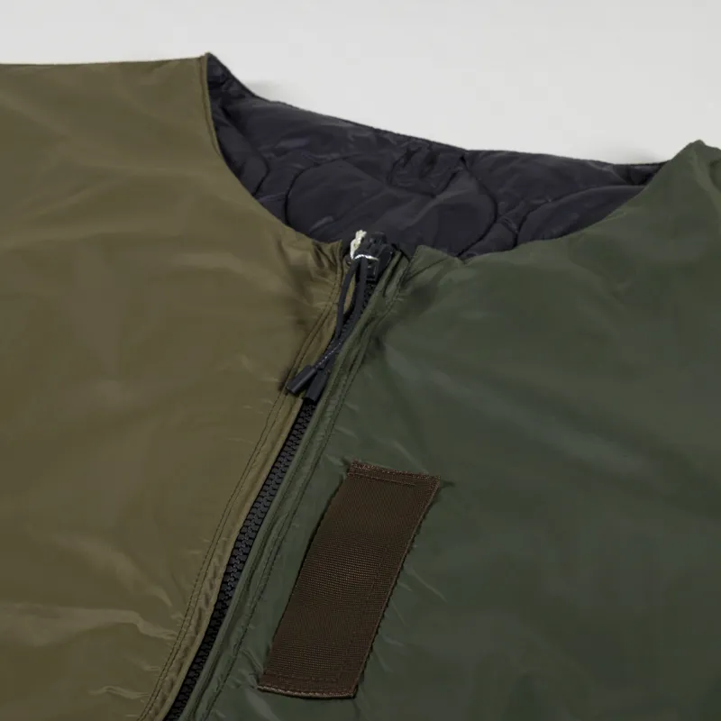 Taion x Beams Lights Reversible MA1 Inner Down Jacket Olive-7