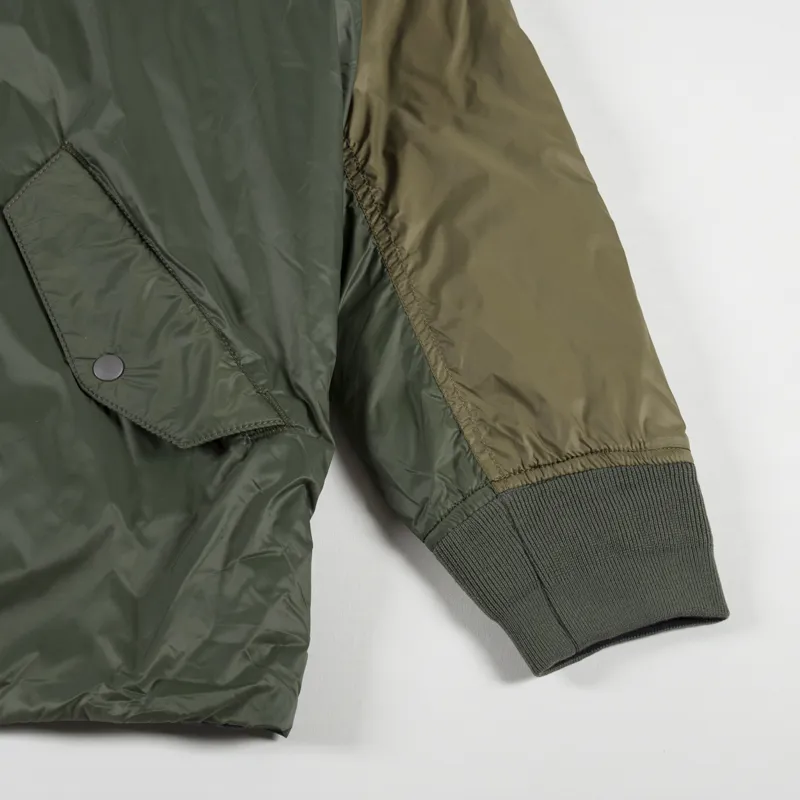 Taion x Beams Lights Reversible MA1 Inner Down Jacket Olive-8