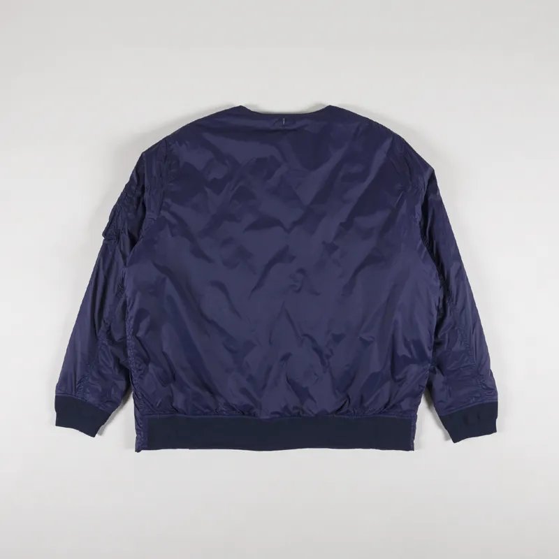 Taion x Beams Lights Reversible MA1 Inner Down Jacket Navy Grey -2