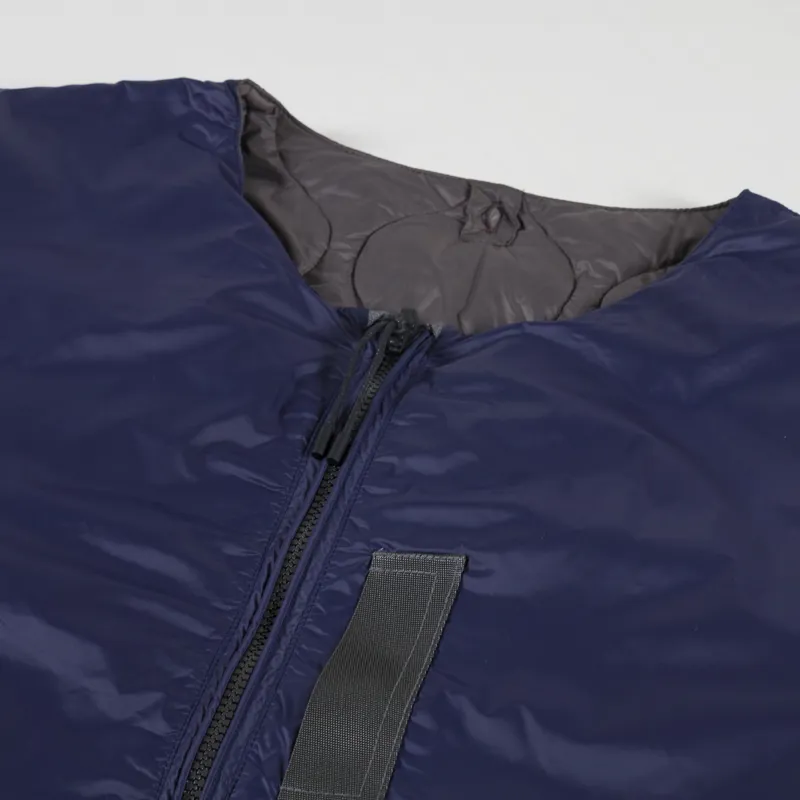 Taion x Beams Lights Reversible MA1 Inner Down Jacket Navy Grey -7