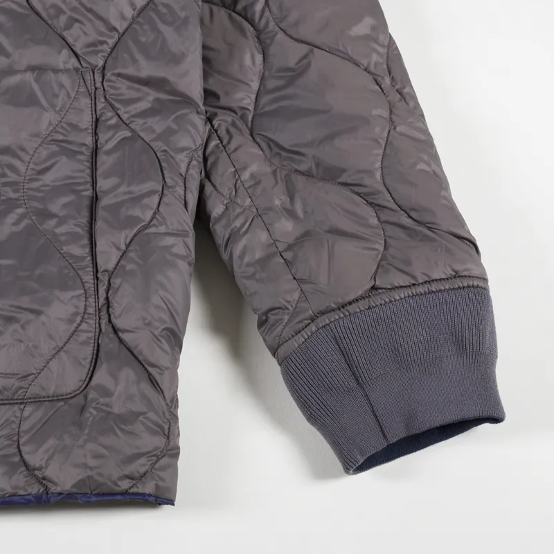 Taion x Beams Lights Reversible MA1 Inner Down Jacket Navy Grey -9