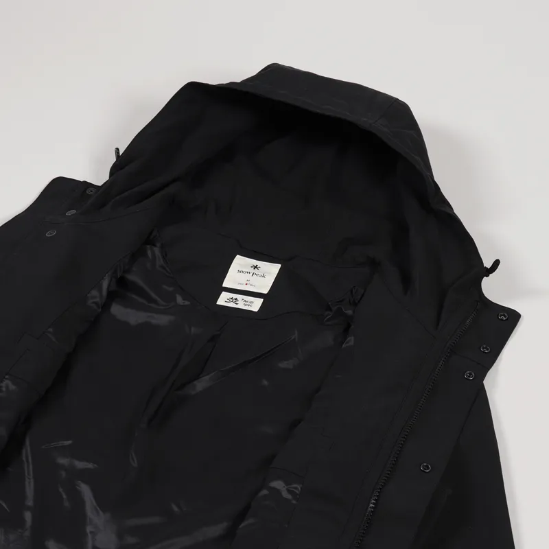 Snow Peak Takibi Hooded Jacket Black-4