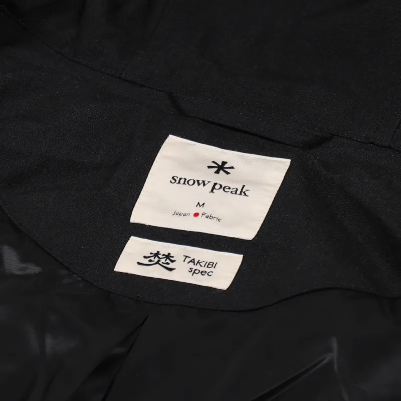 Snow Peak Takibi Hooded Jacket Black-9