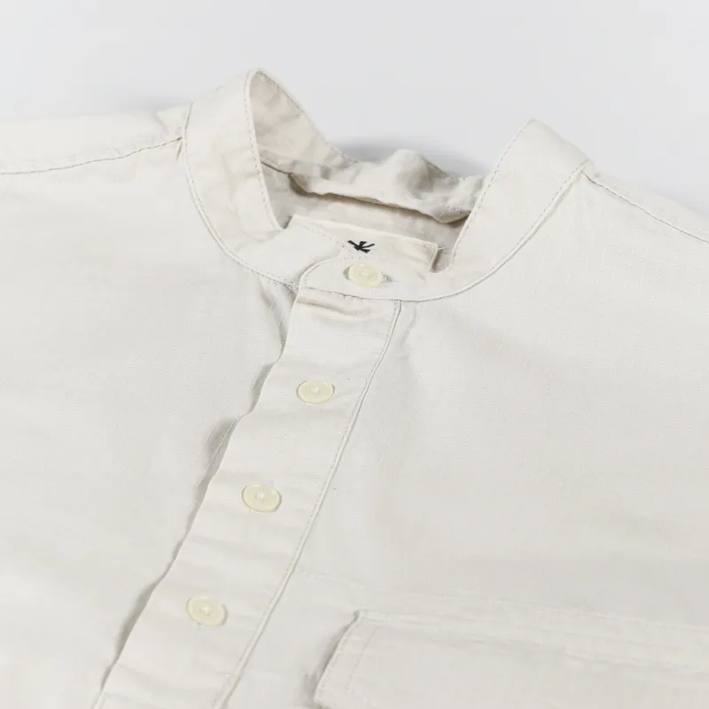 Snow Peak Womens Takibi Light Ripstop Pullover Ecru-3