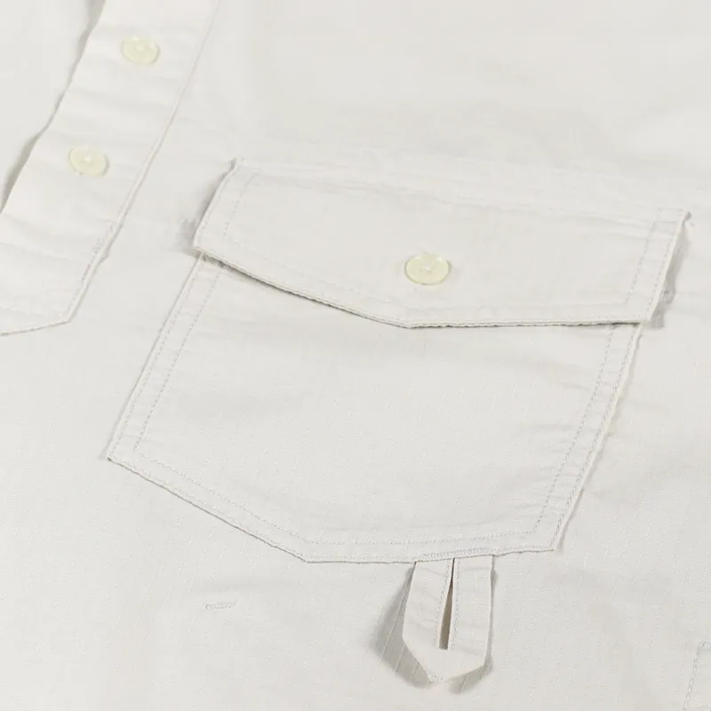 Snow Peak Womens Takibi Light Ripstop Pullover Ecru-4