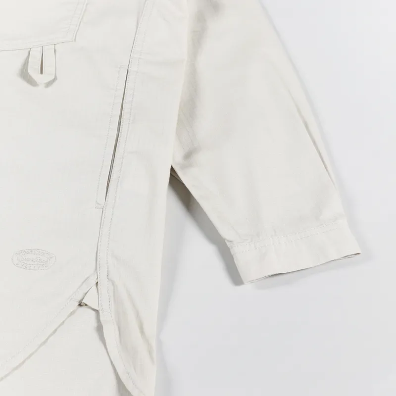 Snow Peak Womens Takibi Light Ripstop Pullover Ecru-5