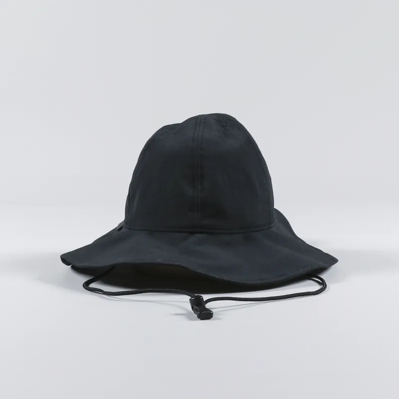 Snow Peak Womens Takibi Weather Cloth Bucket Hat Black
