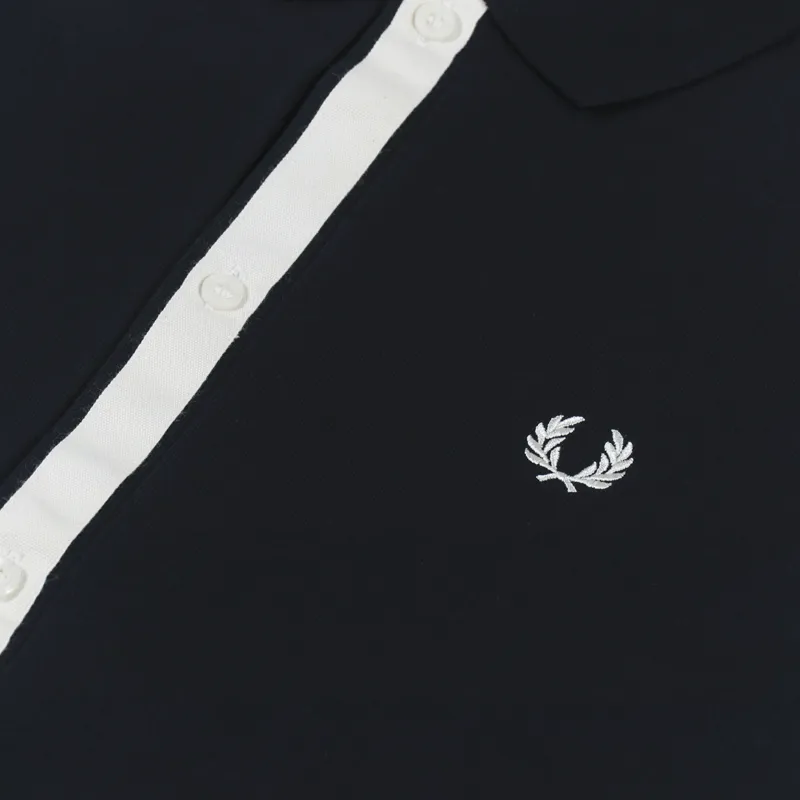Fred Perry Tape Detail Polo Shirt Navy-1