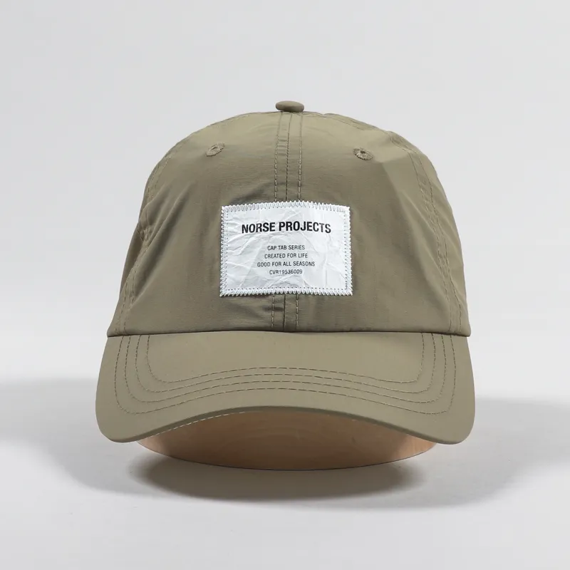 Norse Projects Tab Series Nylon Sports Cap Utility Khaki-2