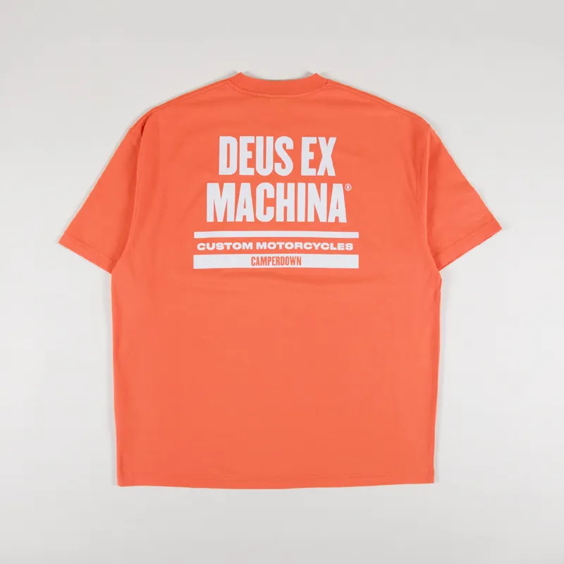 Deus Ex Machina Team Deus T Shirt Golden Poppy