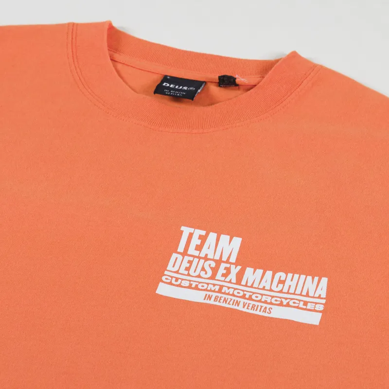 Deus Ex Machina Team Deus T Shirt Golden Poppy-5