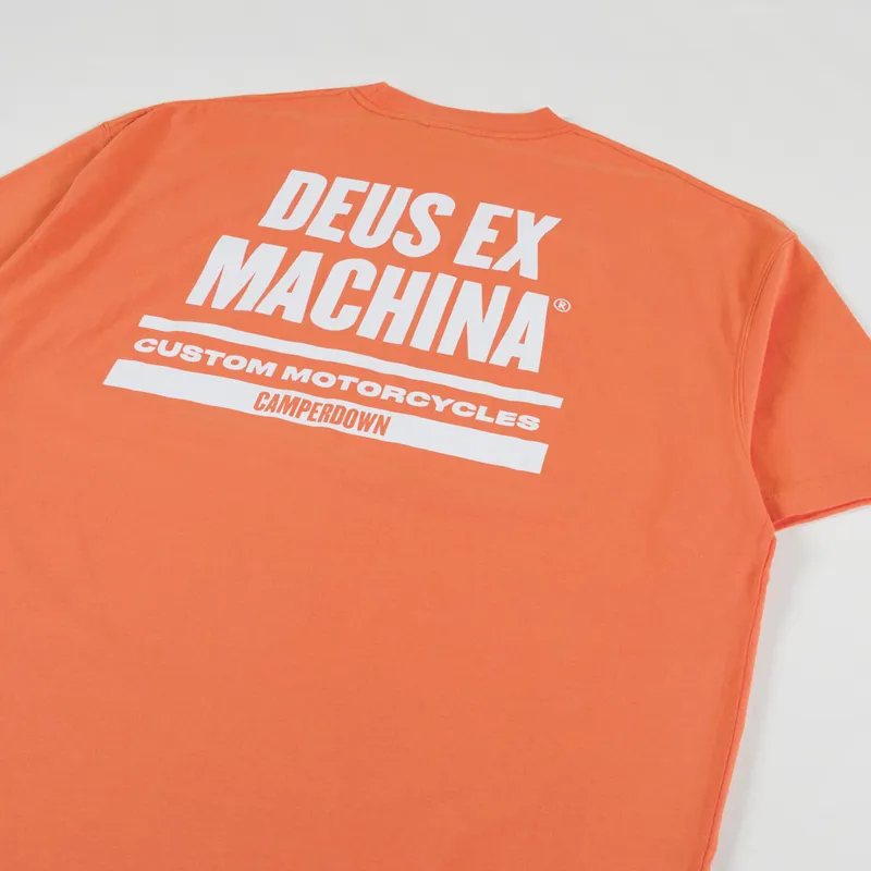 Deus Ex Machina Team Deus T Shirt Golden Poppy-2