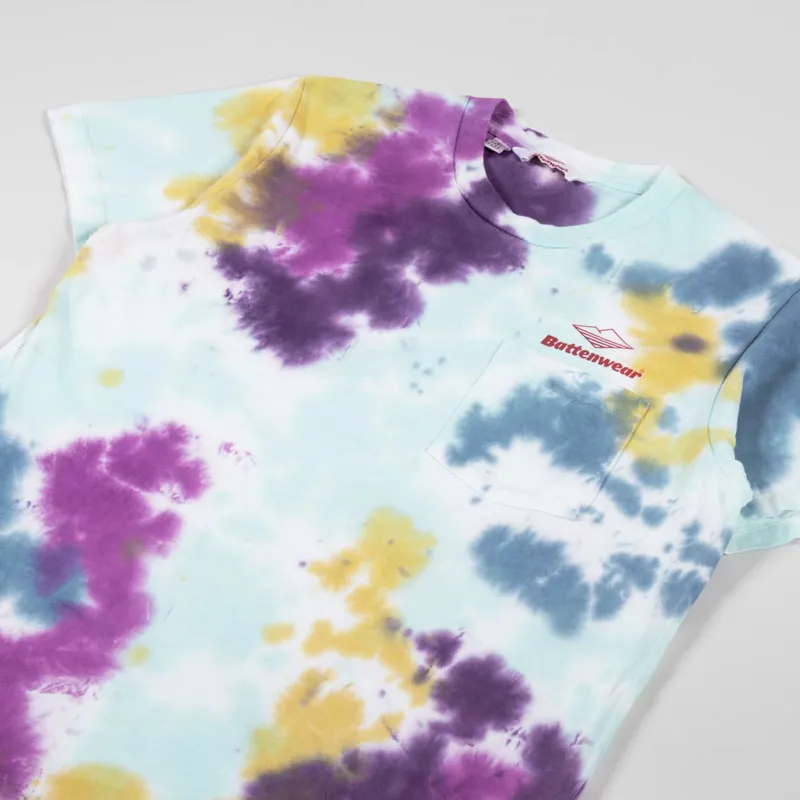 Battenwear Team Pocket T Shirt Tie Dye-3