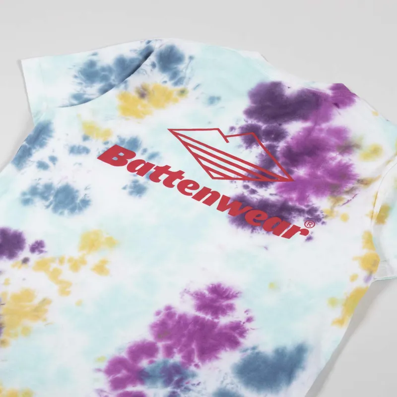 Battenwear Team Pocket T Shirt Tie Dye-2