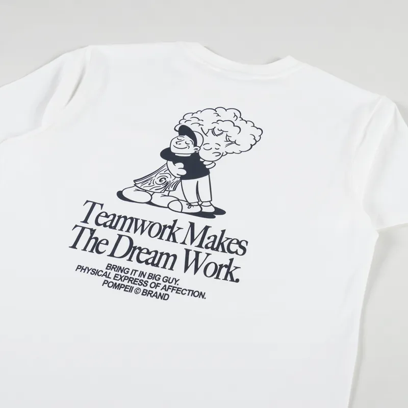 Pompeii Teamwork Graphic T Shirt Off White-4