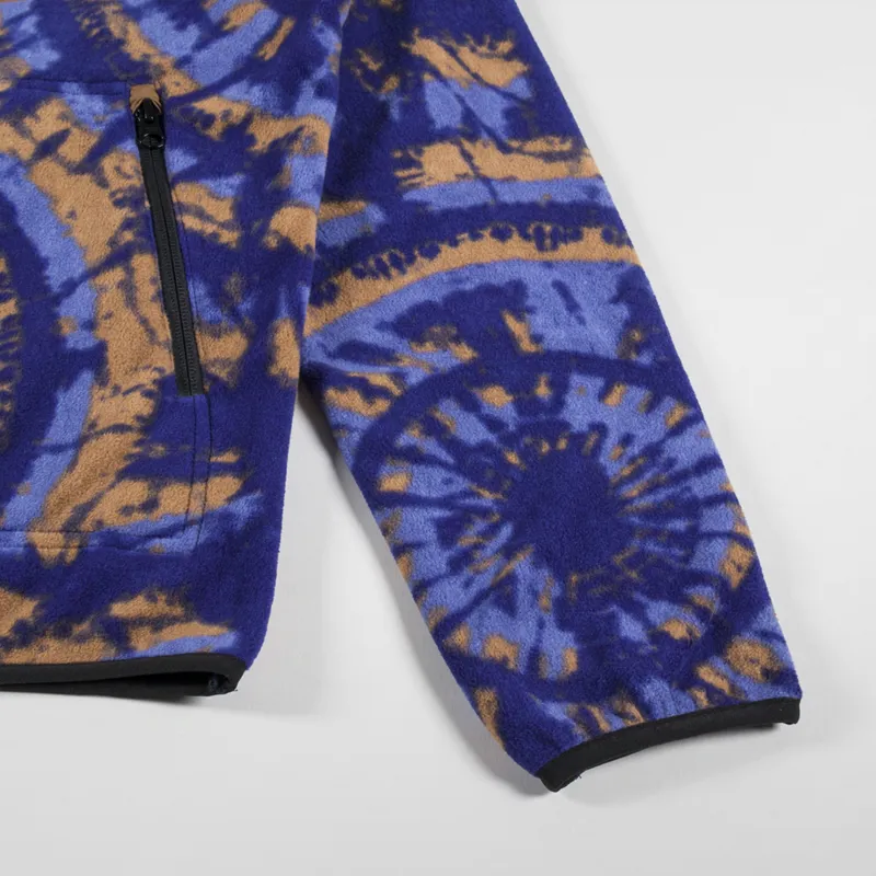 Kavu Teannaway Fleece Circle Tie Dye Blue-4